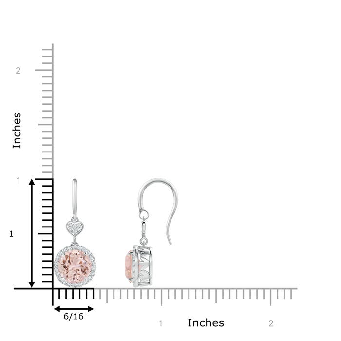 AAA - Morganite / 2.5 CT / 14 KT White Gold