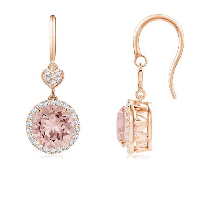 AAAA - Morganite / 2.5 CT / 14 KT Rose Gold