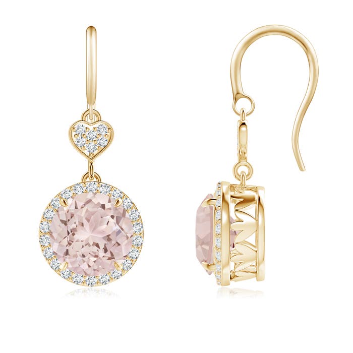 A - Morganite / 3.66 CT / 14 KT Yellow Gold