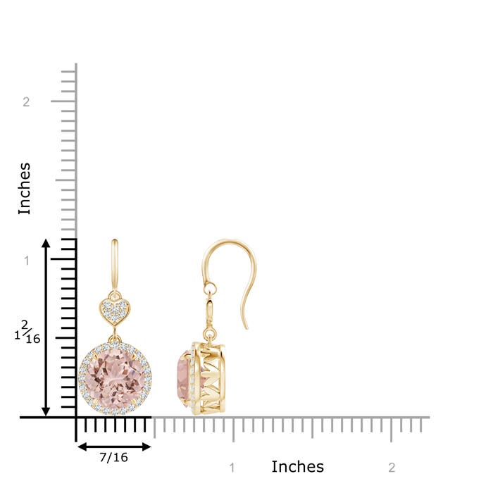 AAA - Morganite / 6.48 CT / 14 KT Yellow Gold