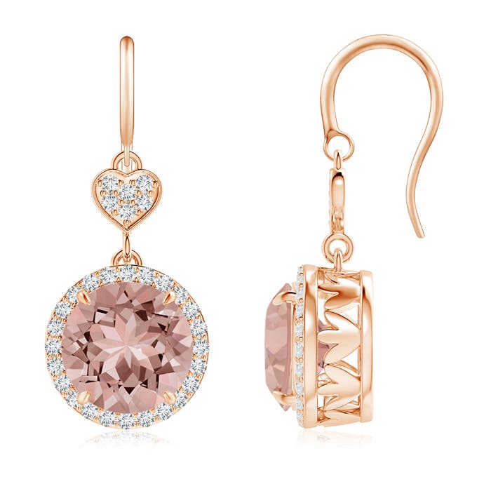 AAAA - Morganite / 6.48 CT / 14 KT Rose Gold