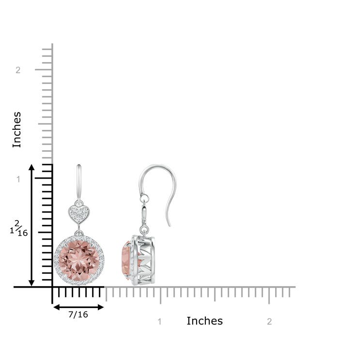 AAAA - Morganite / 6.48 CT / 14 KT White Gold