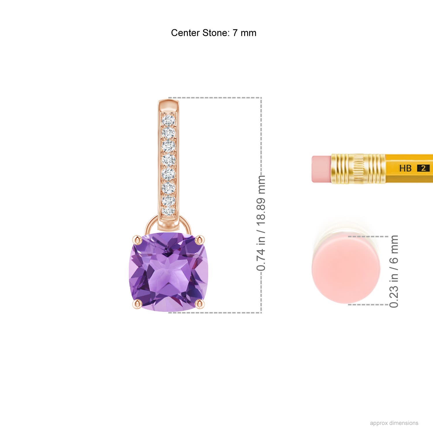 A - Amethyst / 2.83 CT / 14 KT Rose Gold