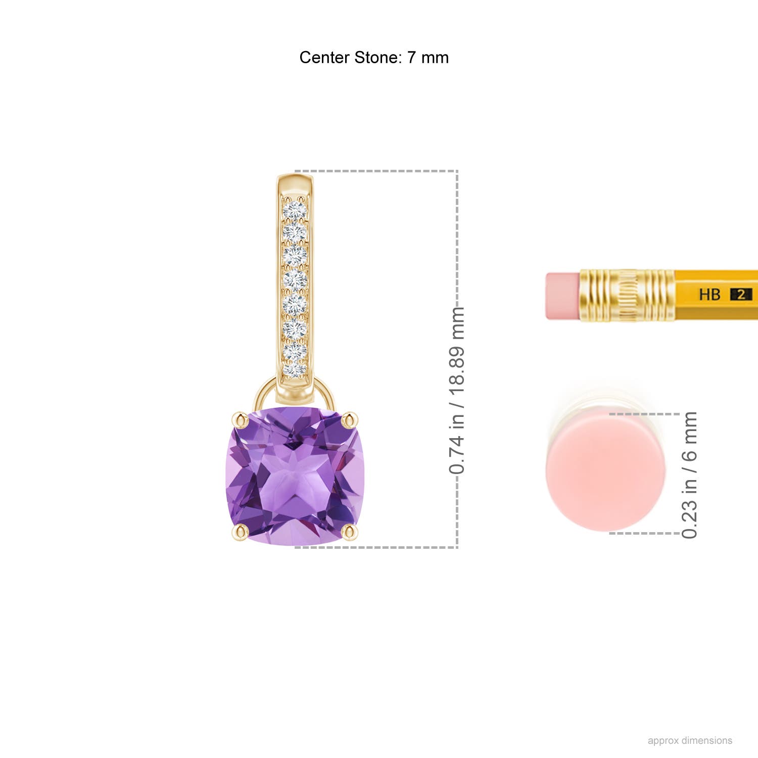 A - Amethyst / 2.83 CT / 14 KT Yellow Gold