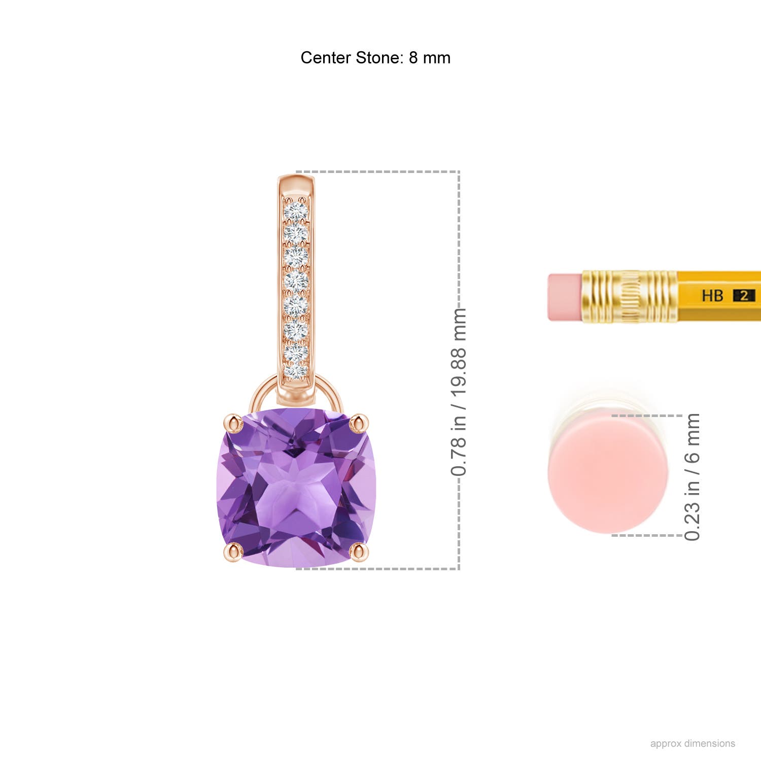 A - Amethyst / 4.53 CT / 14 KT Rose Gold