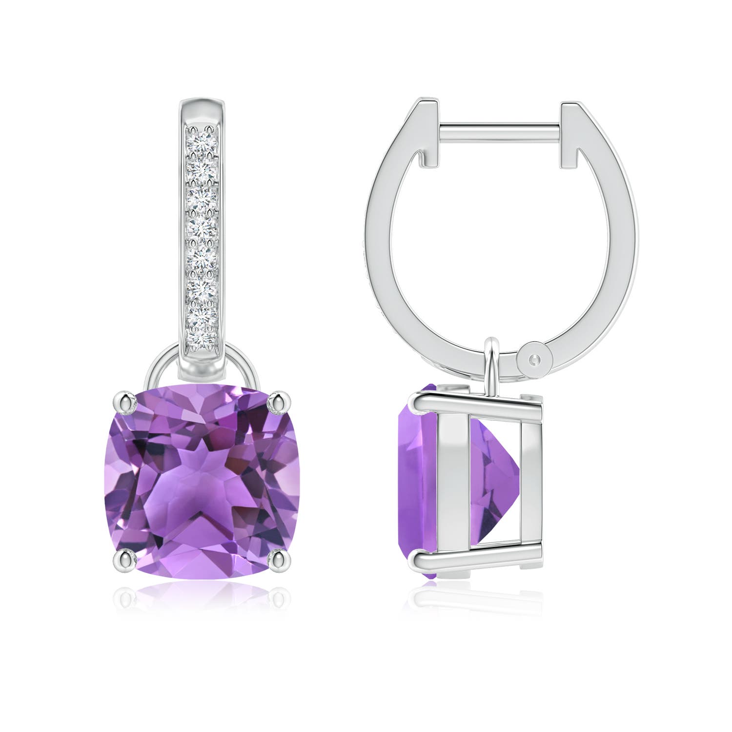 AA - Amethyst / 4.53 CT / 14 KT White Gold