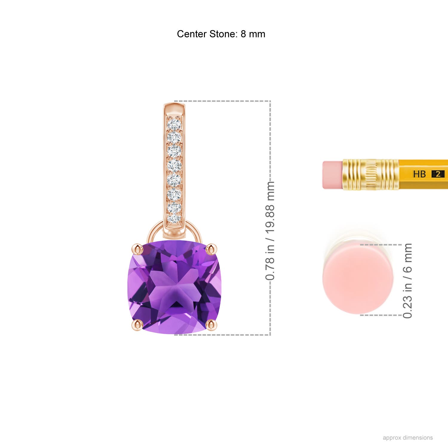 AAA - Amethyst / 4.53 CT / 14 KT Rose Gold
