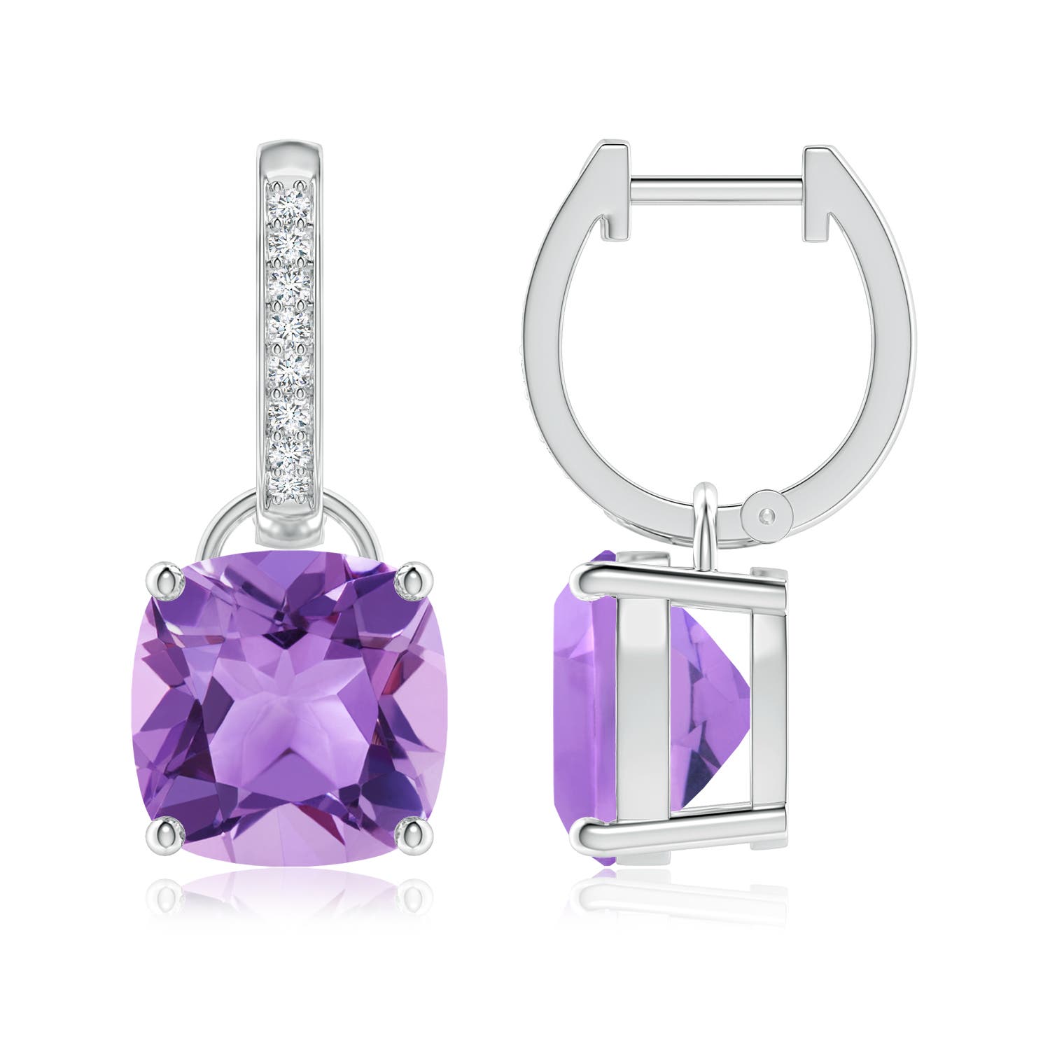 A - Amethyst / 6.33 CT / 14 KT White Gold