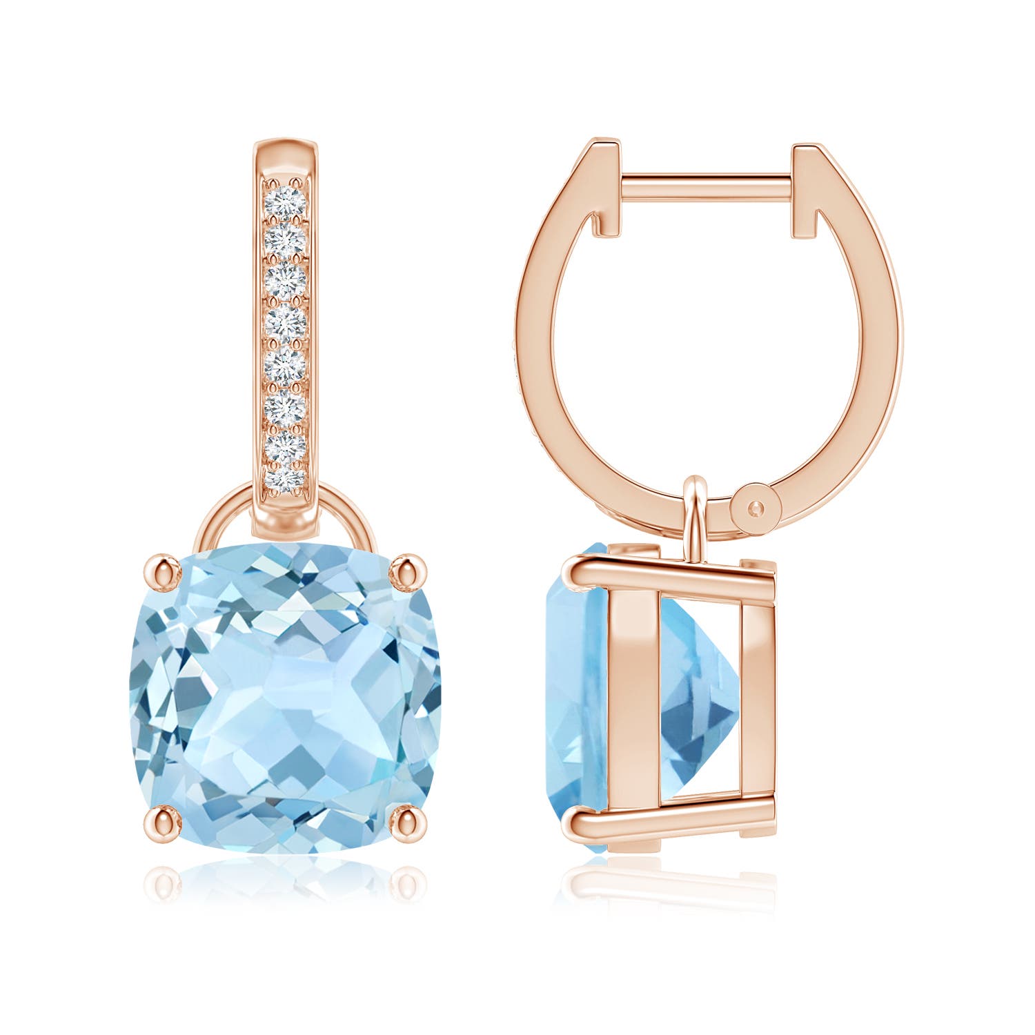 AAA - Aquamarine / 5.53 CT / 14 KT Rose Gold