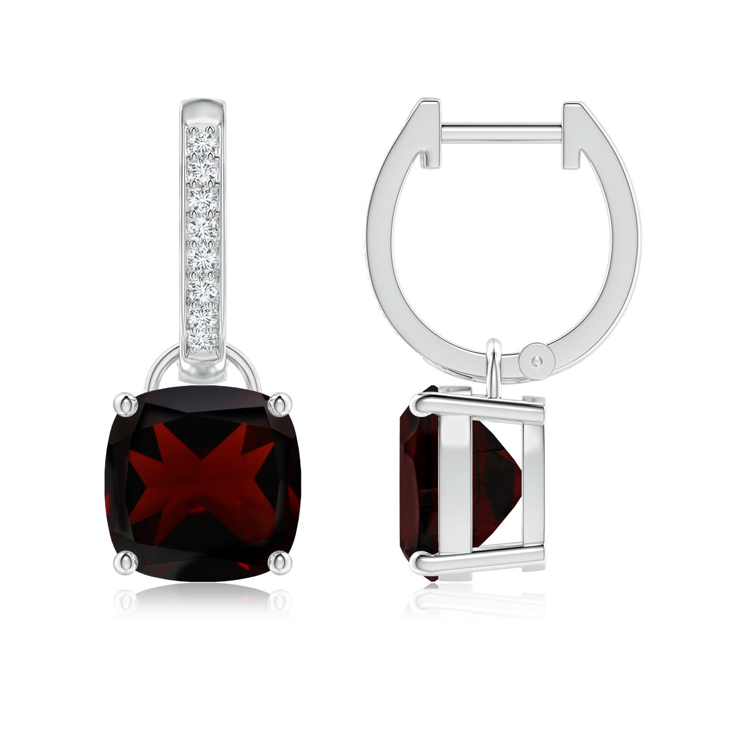 A - Garnet / 5.13 CT / 14 KT White Gold