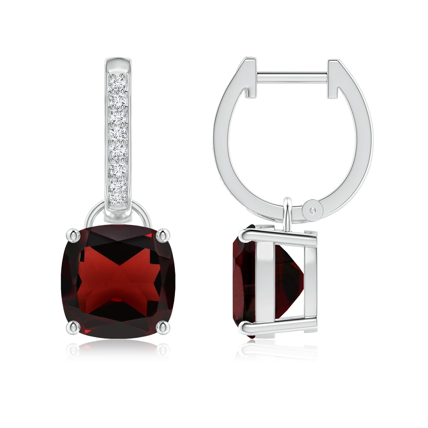 AA - Garnet / 5.13 CT / 14 KT White Gold