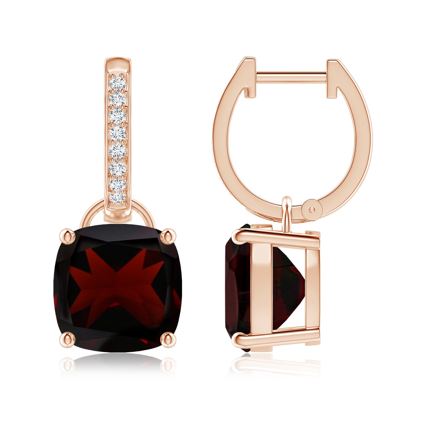 A - Garnet / 7.33 CT / 14 KT Rose Gold