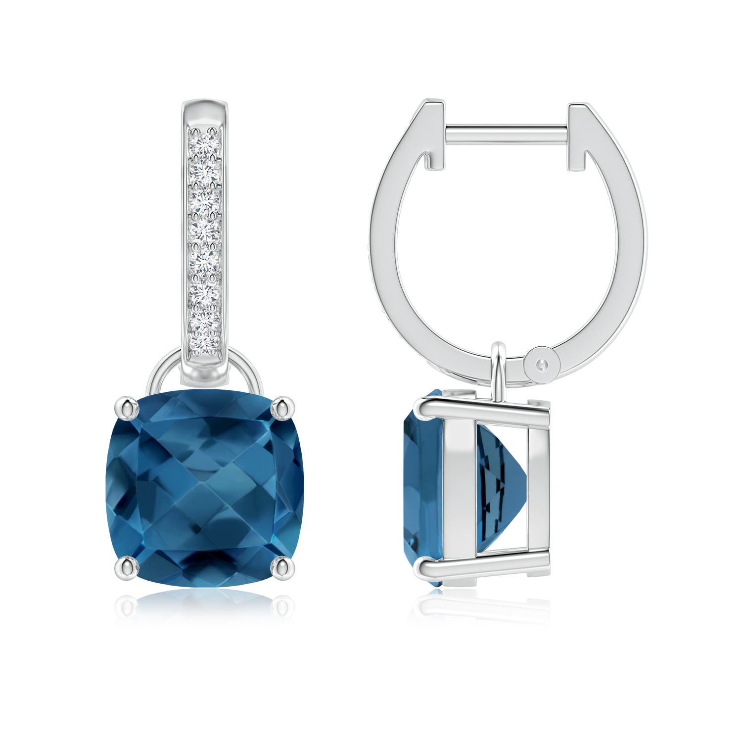 AA - London Blue Topaz / 5.13 CT / 14 KT White Gold