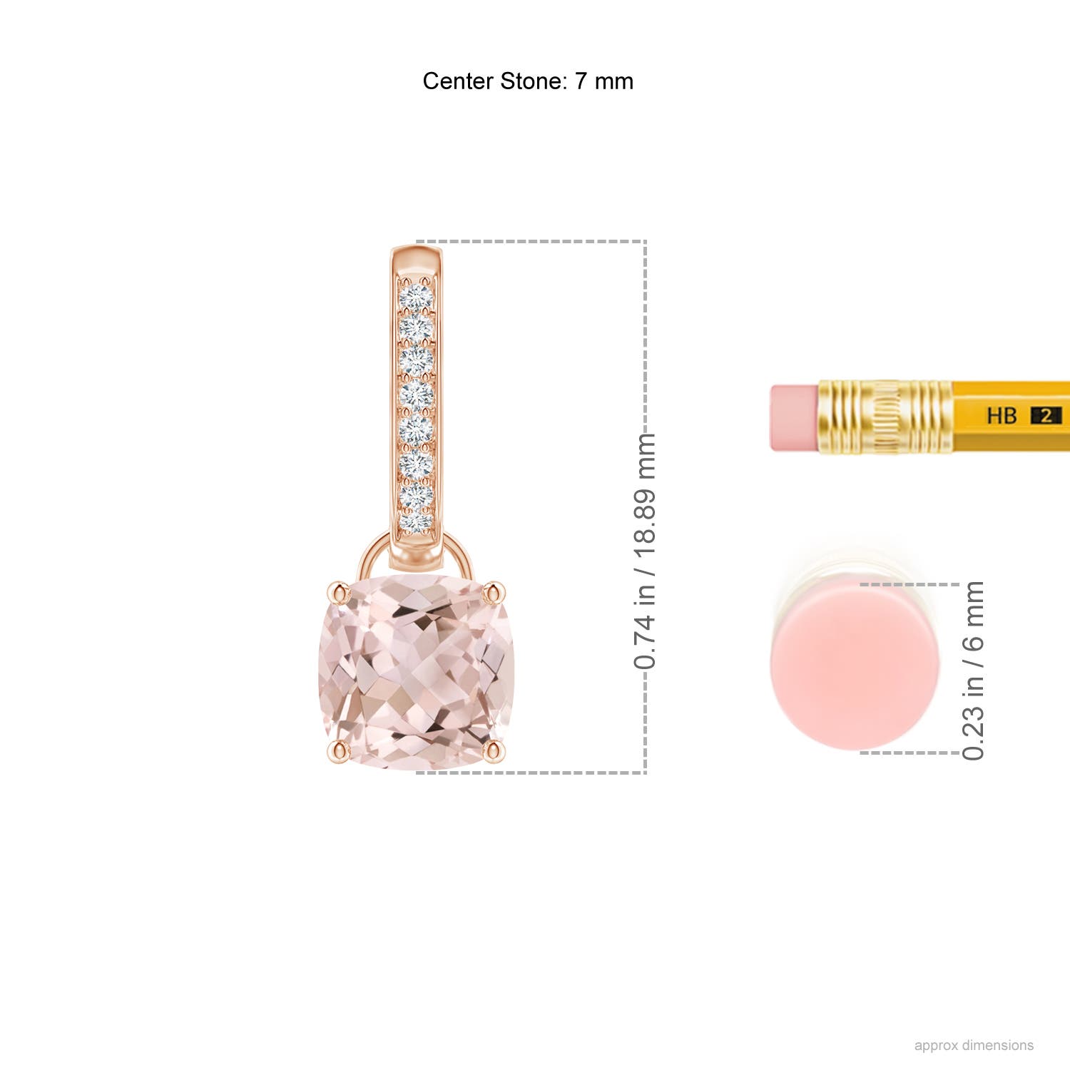 A - Morganite / 2.53 CT / 14 KT Rose Gold