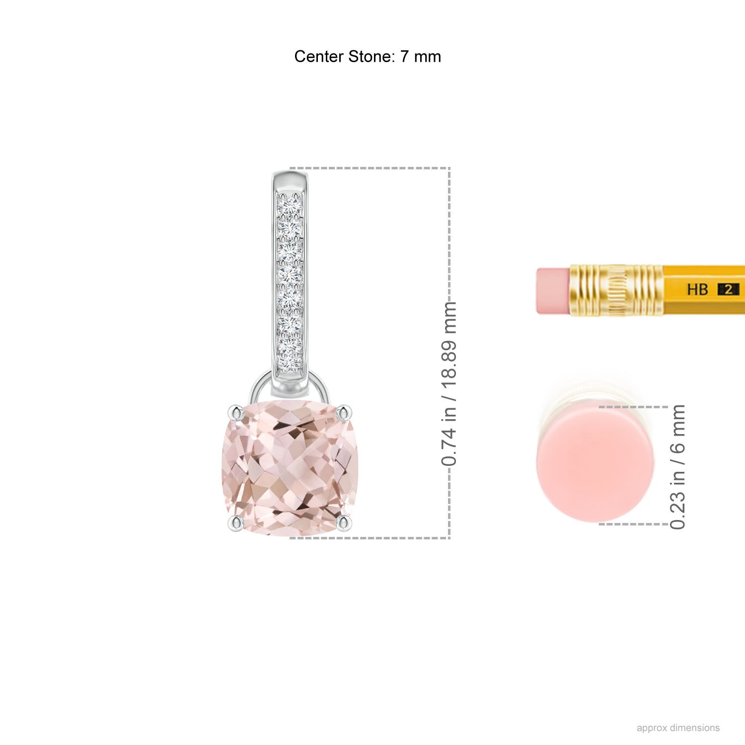 A - Morganite / 2.53 CT / 14 KT White Gold