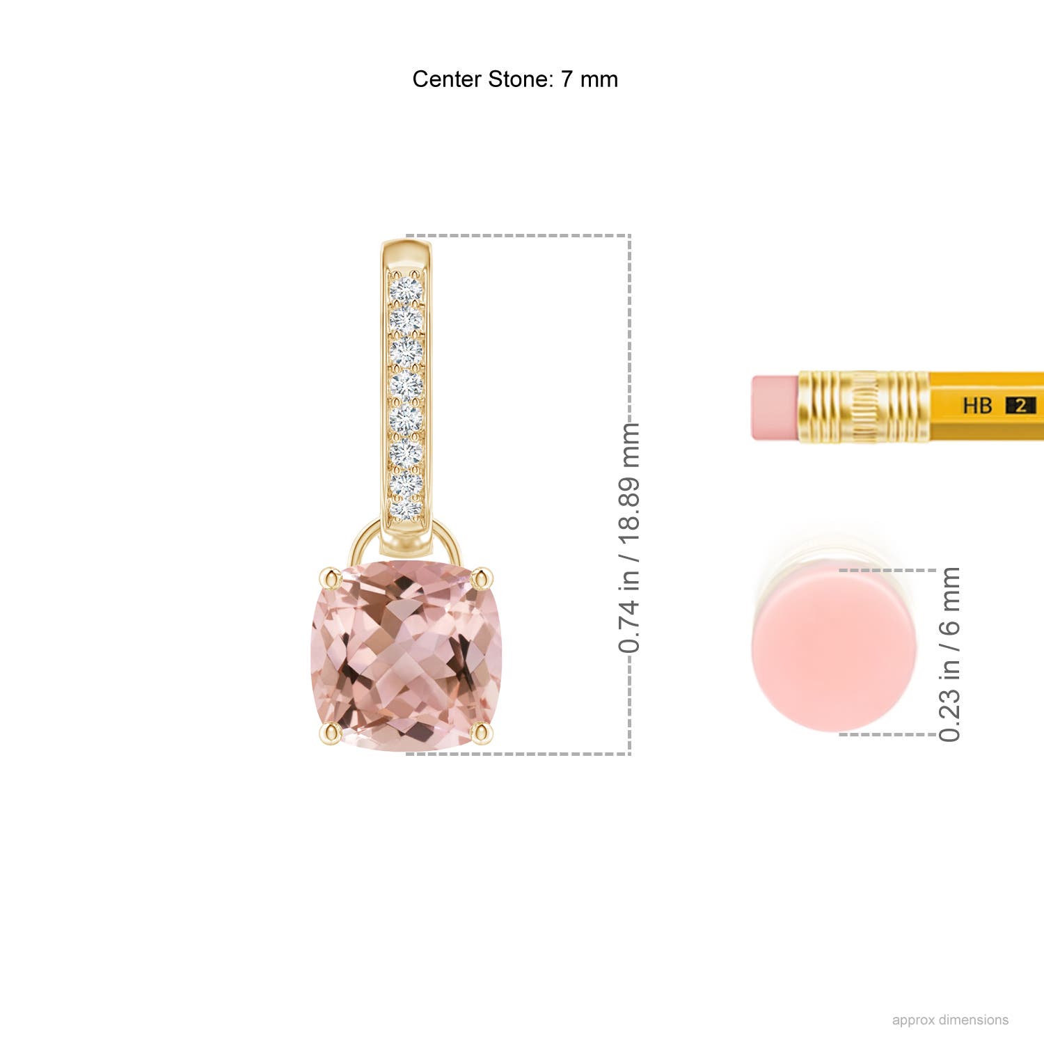 AAAA - Morganite / 2.53 CT / 14 KT Yellow Gold