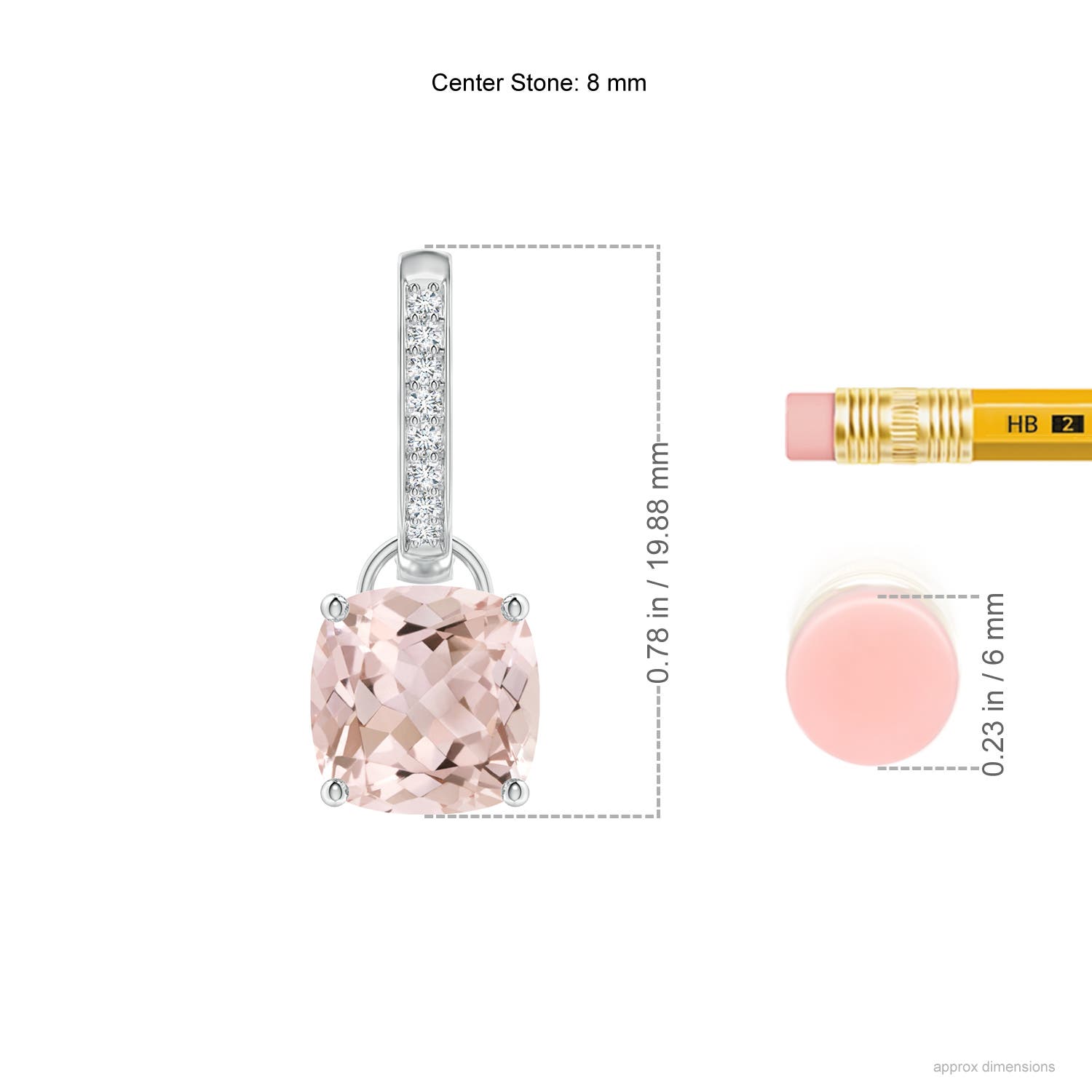 A - Morganite / 3.73 CT / 14 KT White Gold