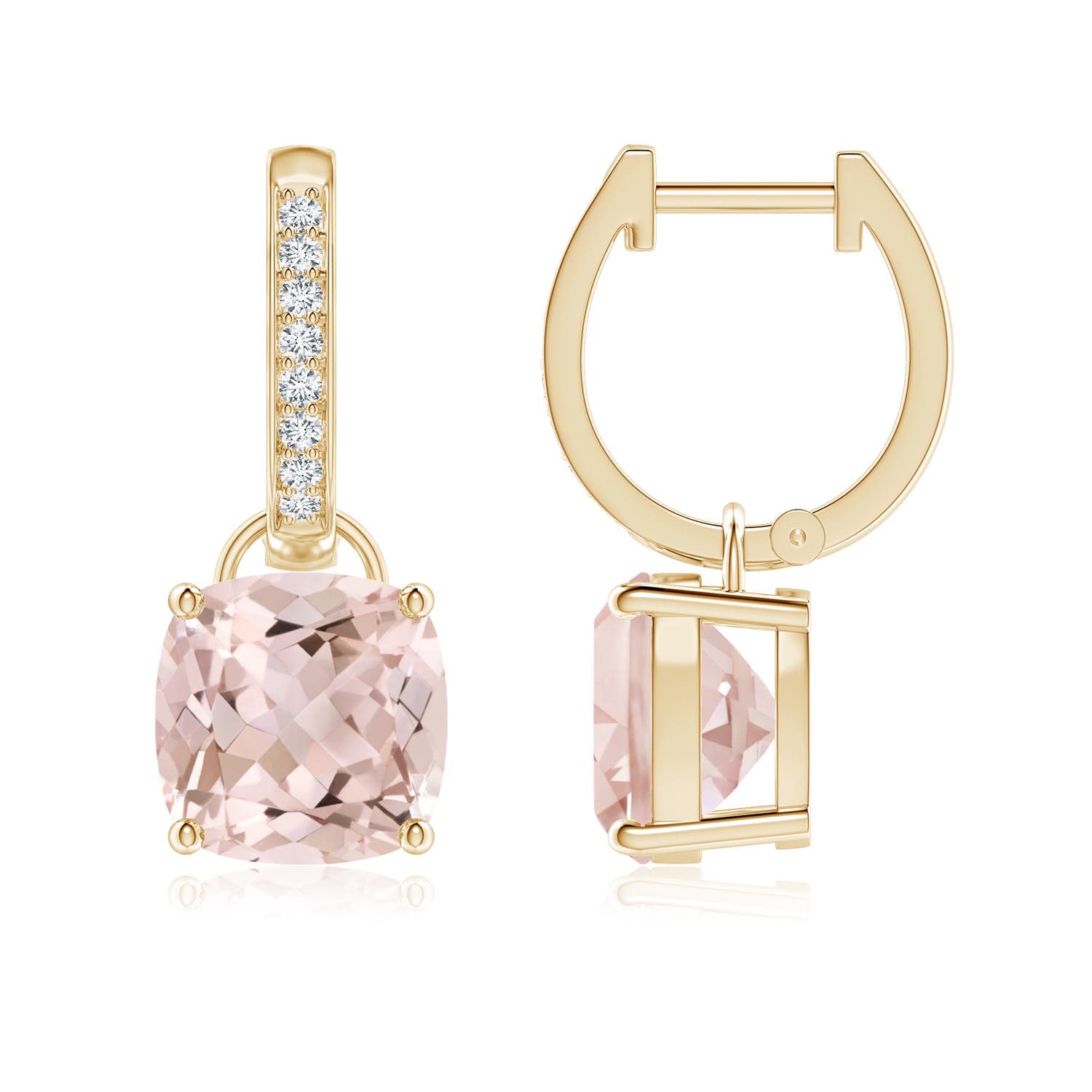 A - Morganite / 3.73 CT / 14 KT Yellow Gold