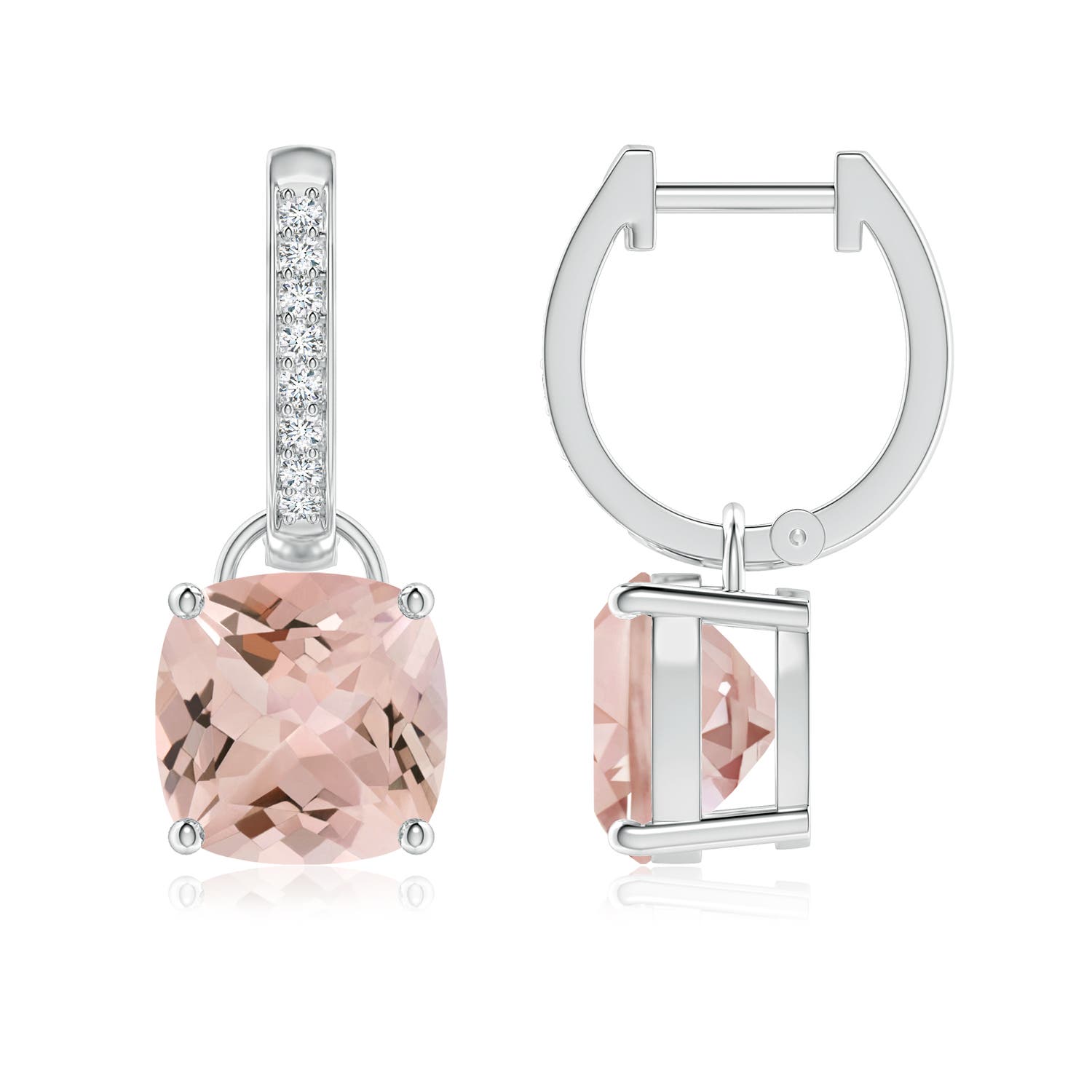 AA - Morganite / 3.73 CT / 14 KT White Gold