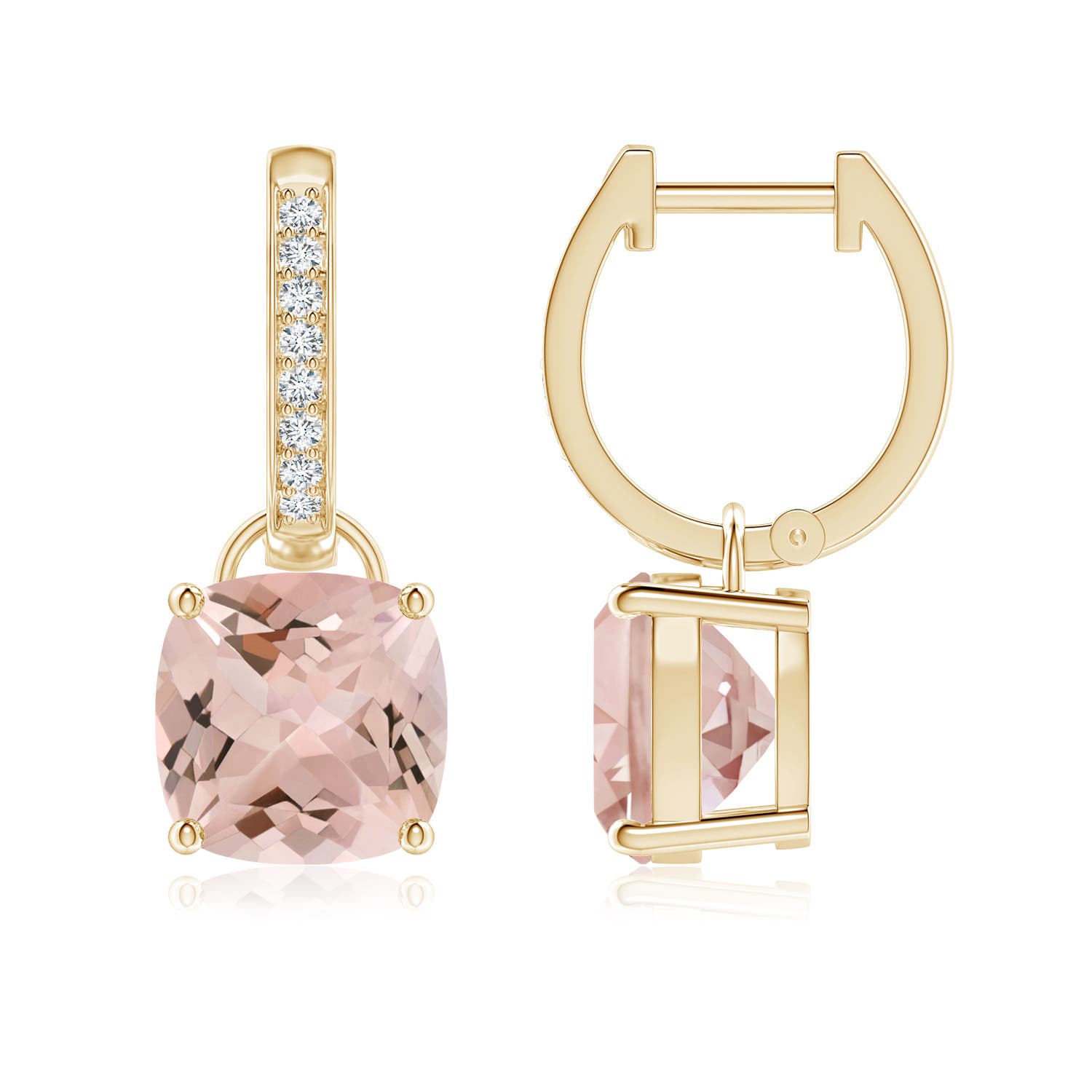 AA - Morganite / 3.73 CT / 14 KT Yellow Gold