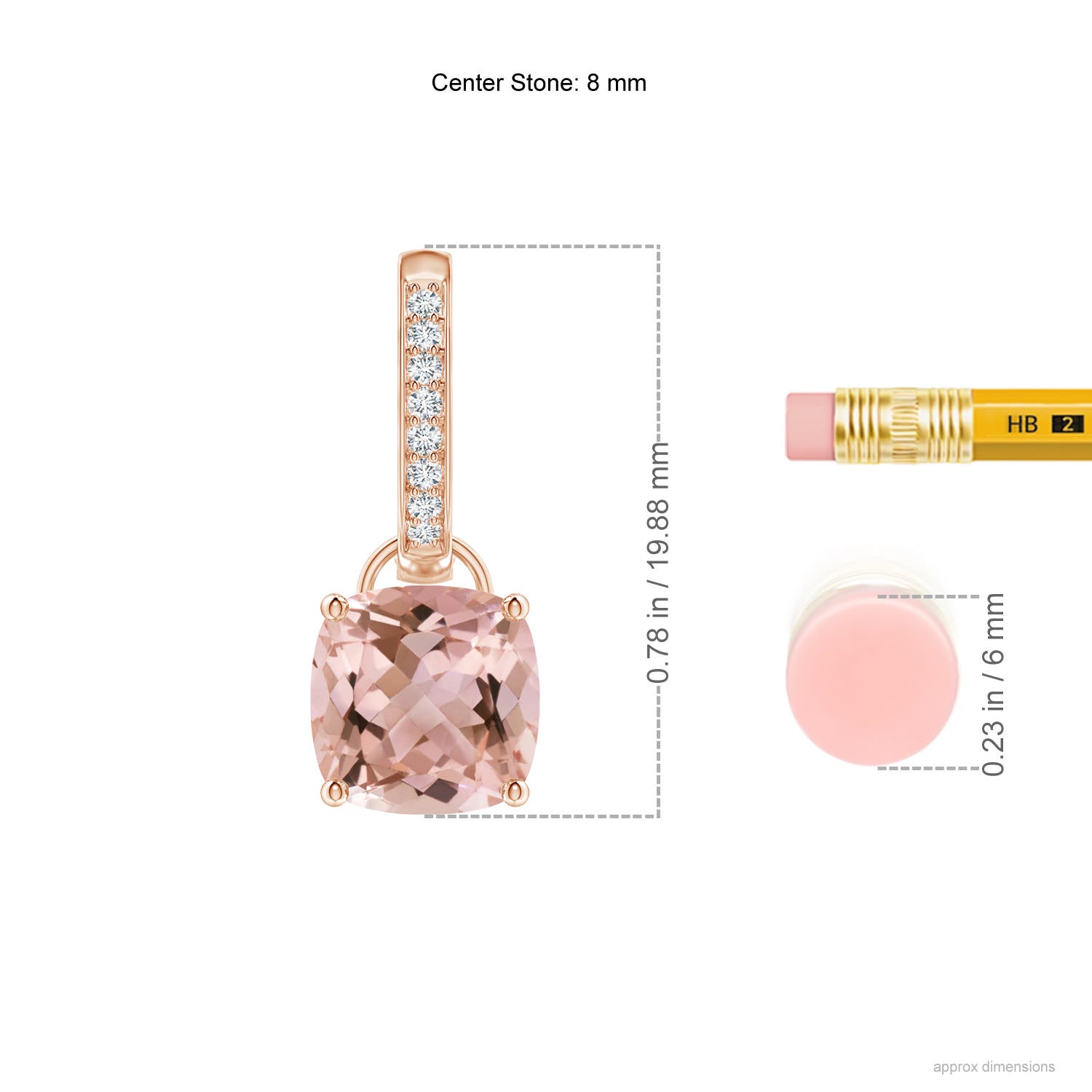 AAAA - Morganite / 3.73 CT / 14 KT Rose Gold