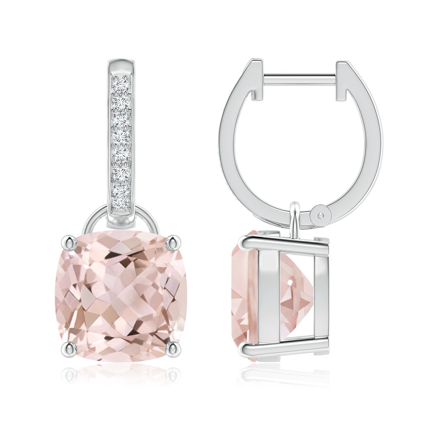 A - Morganite / 5.53 CT / 14 KT White Gold