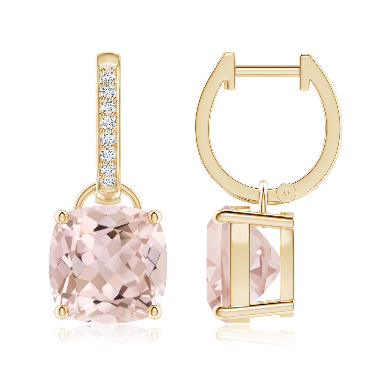 A - Morganite / 5.53 CT / 14 KT Yellow Gold