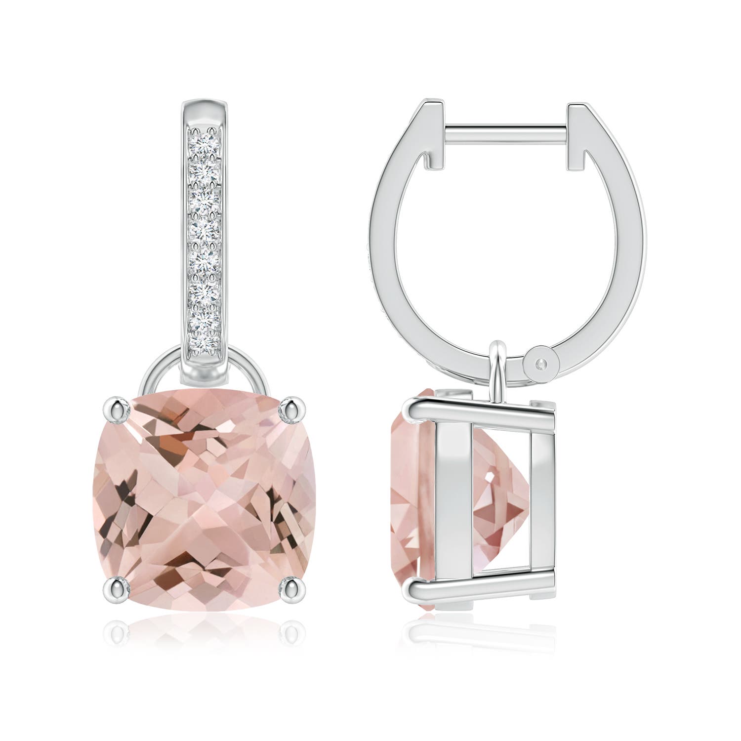 AA - Morganite / 5.53 CT / 14 KT White Gold