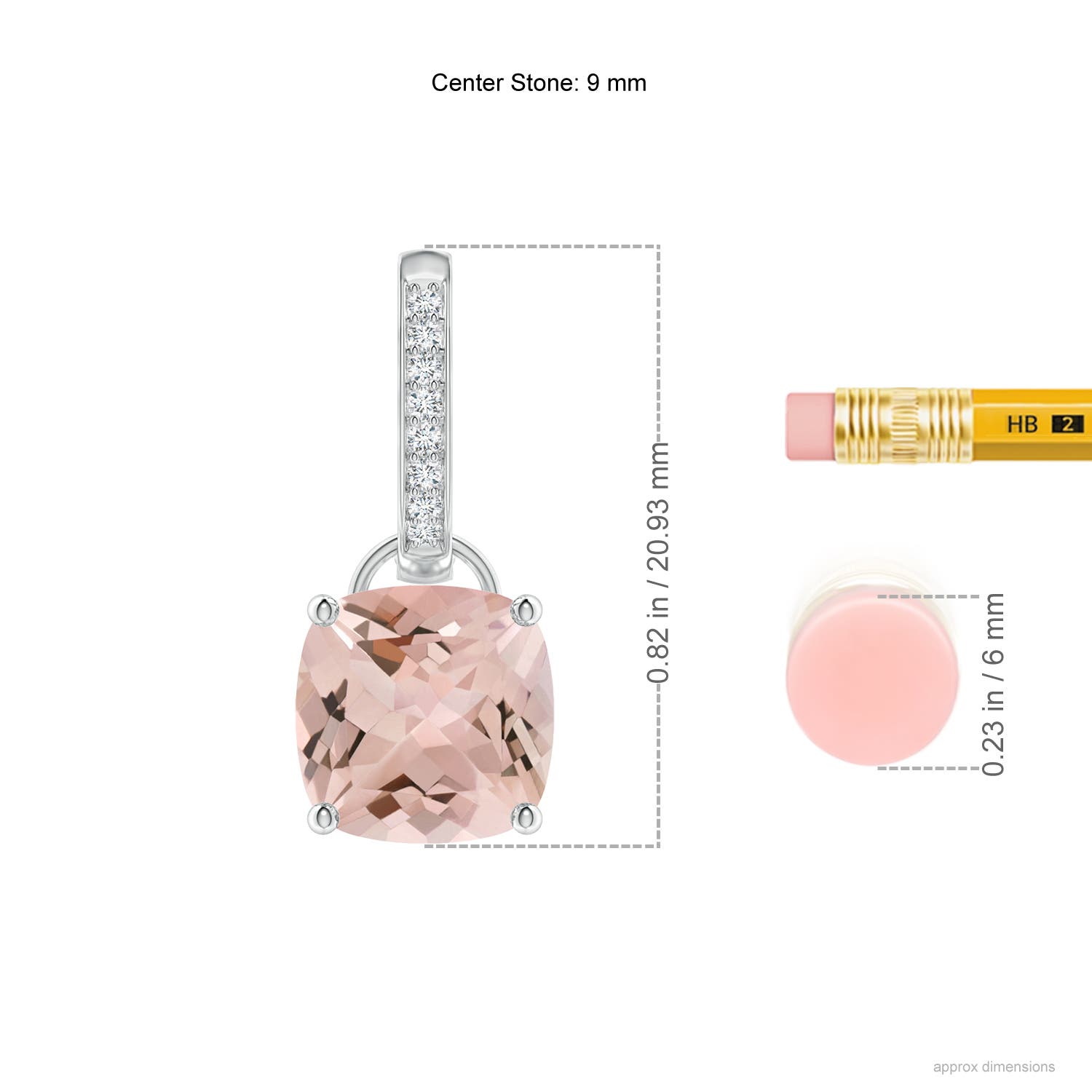 AA - Morganite / 5.53 CT / 14 KT White Gold