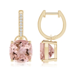Fashion Yellow Gold Morganite Earrings