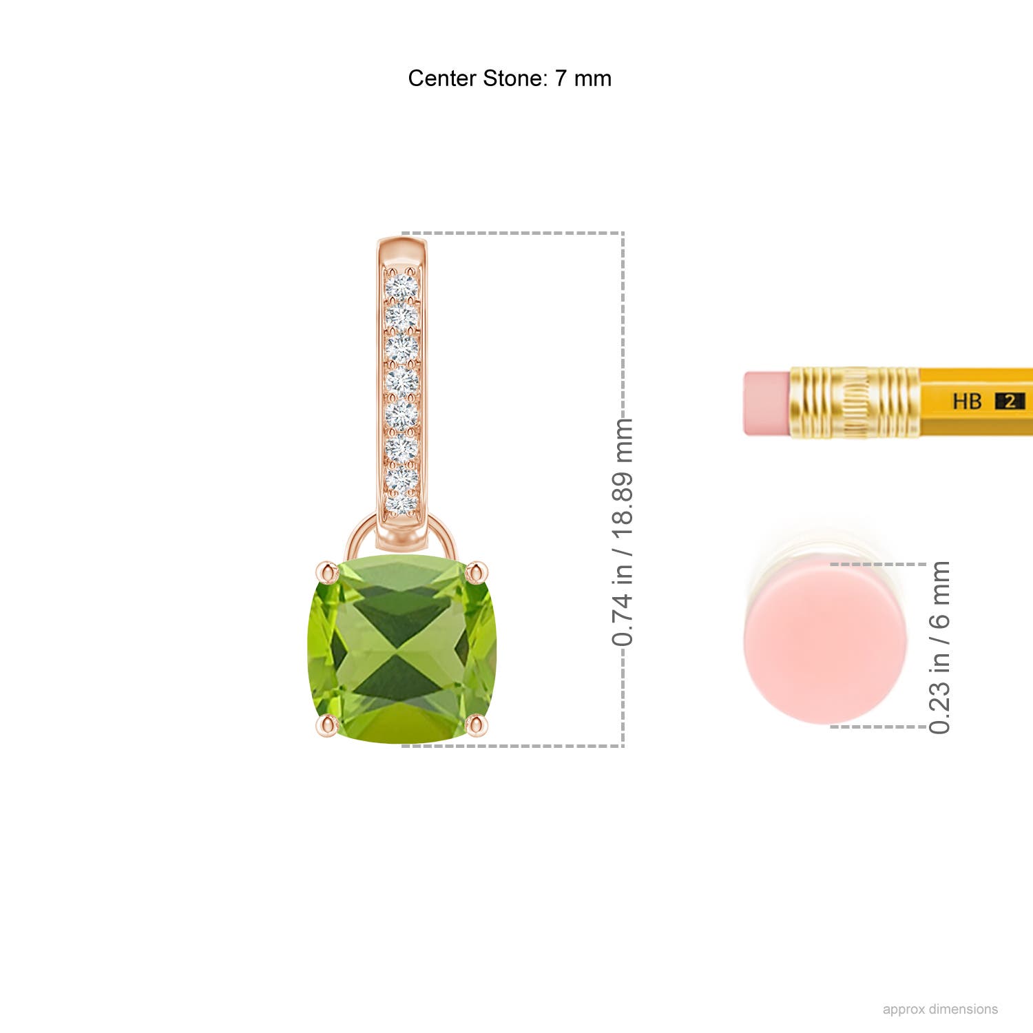 AAA - Peridot / 2.93 CT / 14 KT Rose Gold