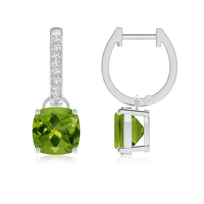 Double Koi Pearl Drop Earrings Peridot main image 0