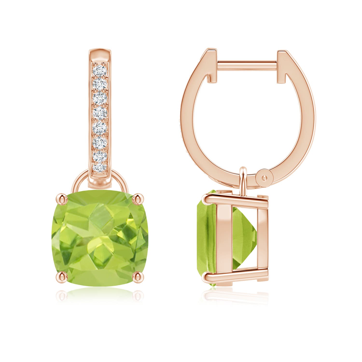 AA - Peridot / 4.03 CT / 14 KT Rose Gold