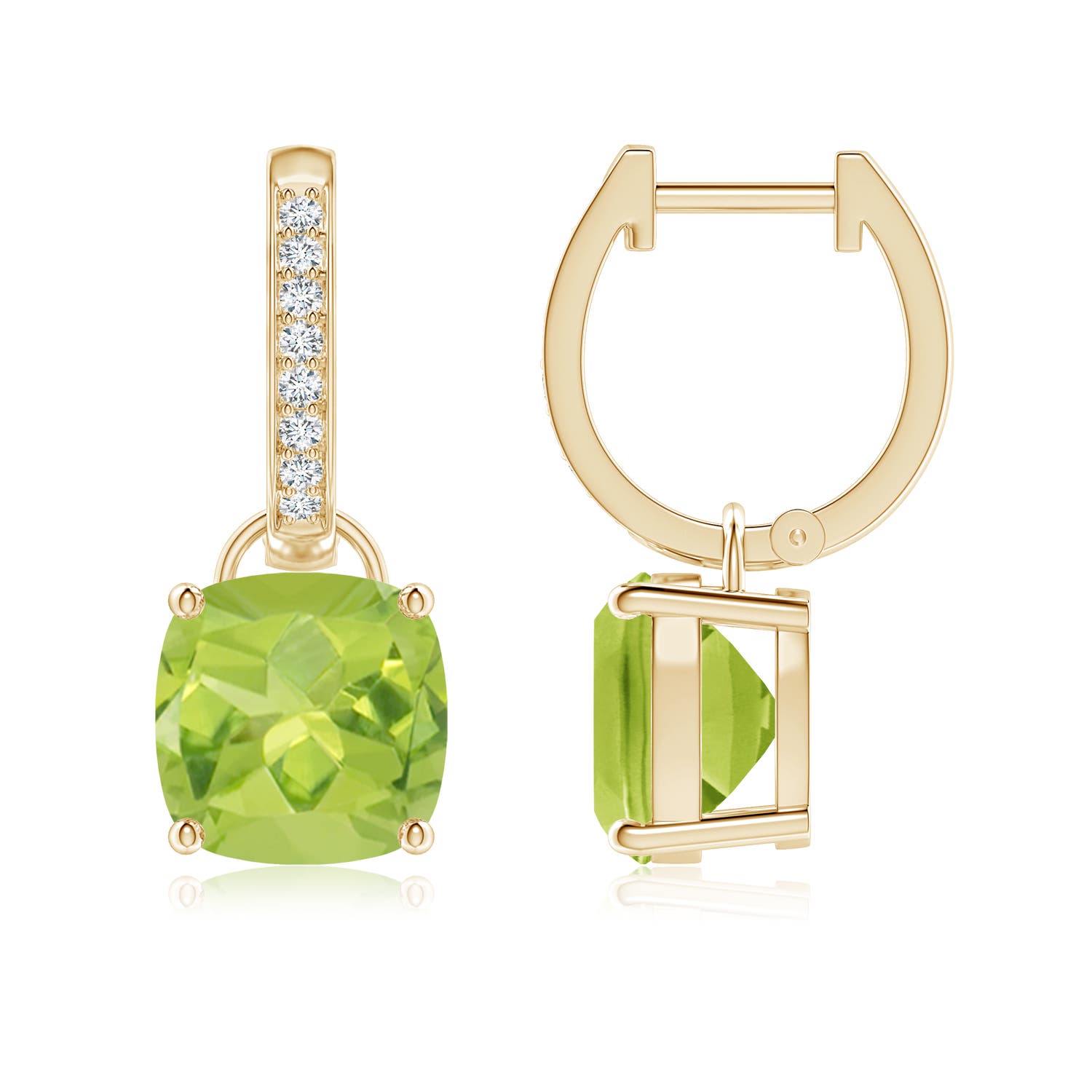 AA - Peridot / 4.03 CT / 14 KT Yellow Gold