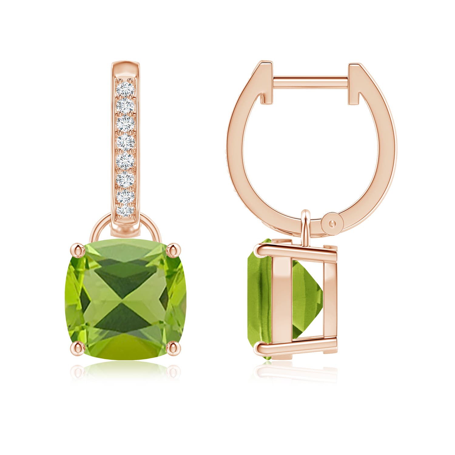 AAA - Peridot / 4.03 CT / 14 KT Rose Gold