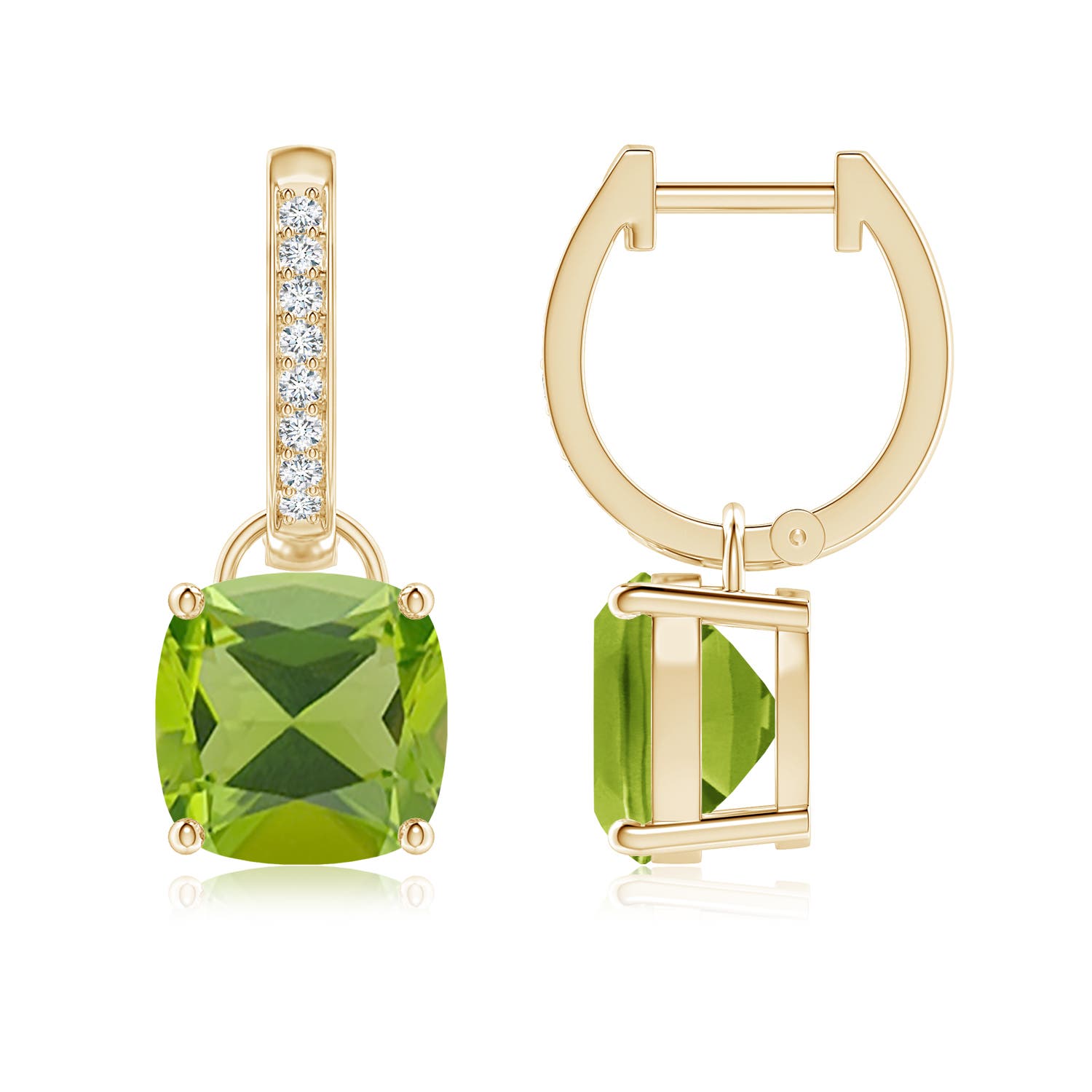 AAA - Peridot / 4.03 CT / 14 KT Yellow Gold