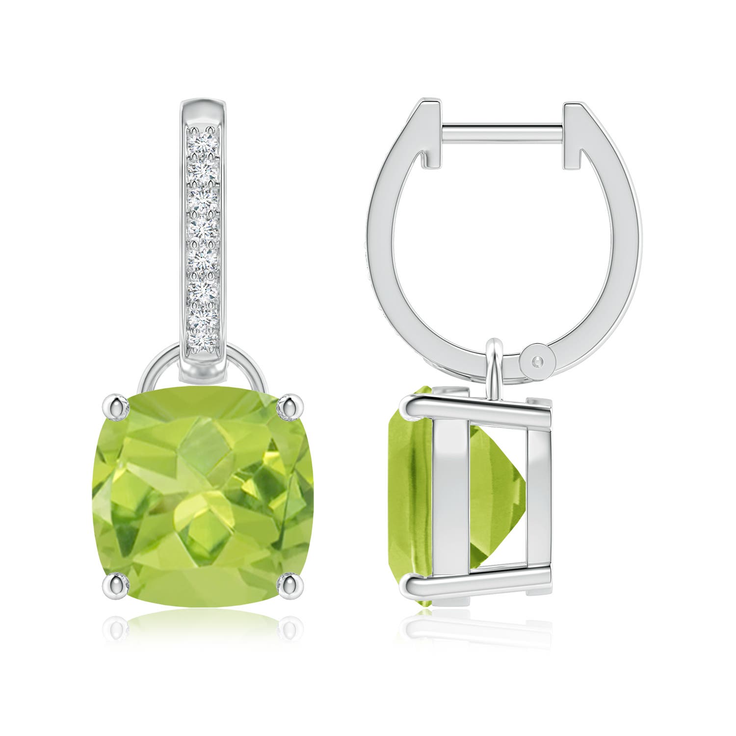 AA - Peridot / 5.73 CT / 14 KT White Gold