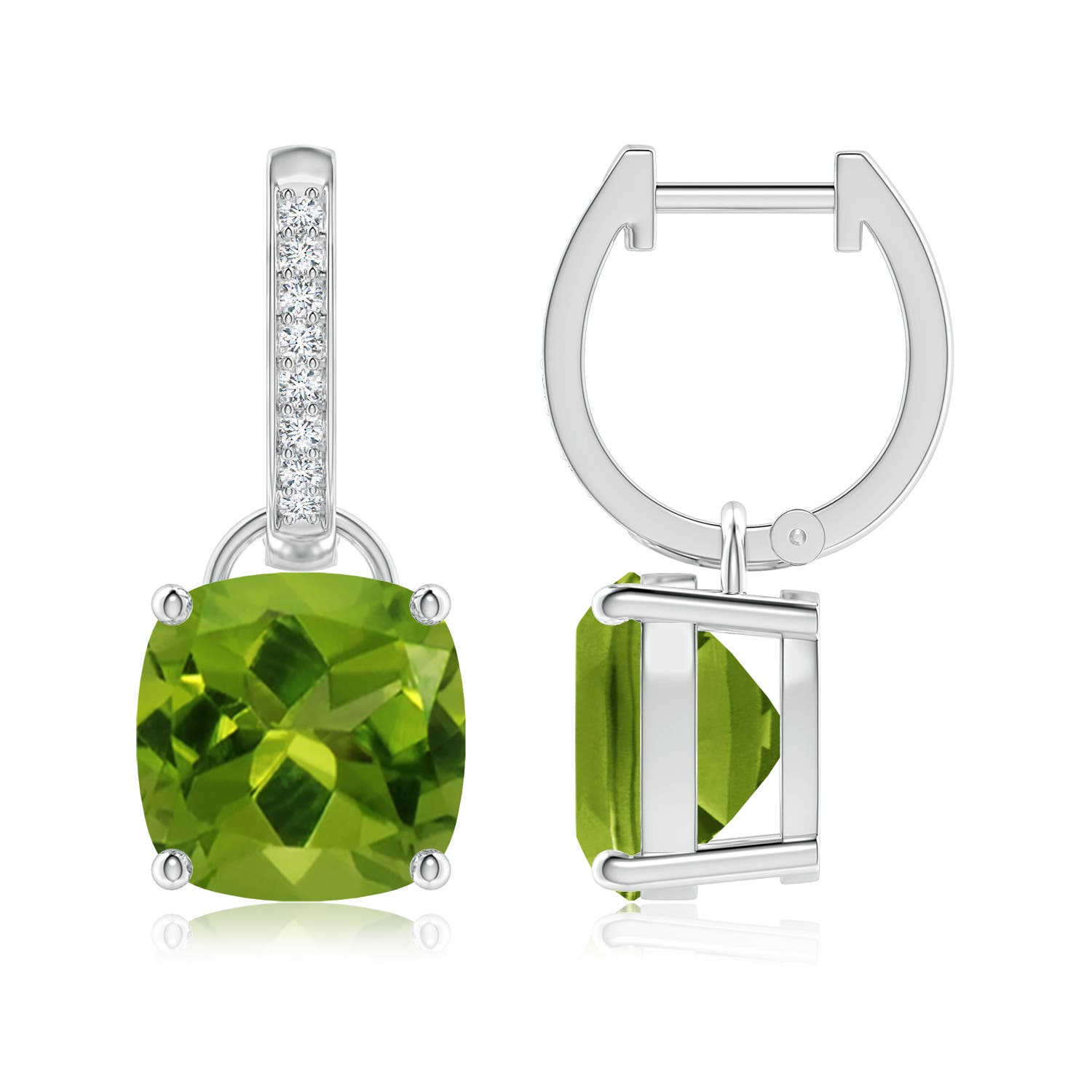 AAAA - Peridot / 5.73 CT / 14 KT White Gold