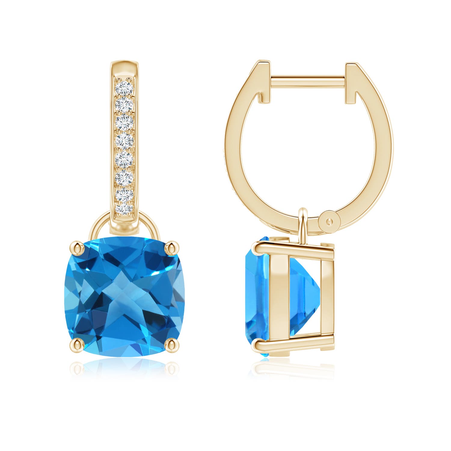 AAAA - Swiss Blue Topaz / 5.13 CT / 14 KT Yellow Gold