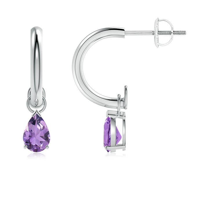 A - Amethyst / 0.66 CT / 14 KT White Gold
