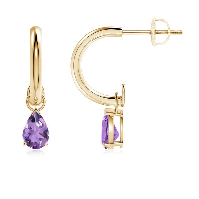 A - Amethyst / 0.66 CT / 14 KT Yellow Gold