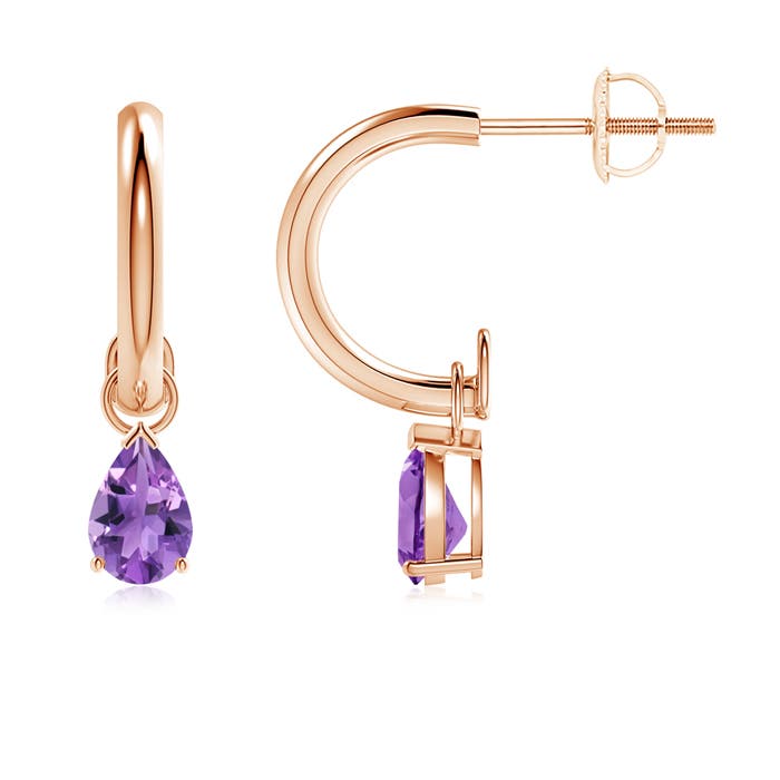AA - Amethyst / 0.66 CT / 14 KT Rose Gold