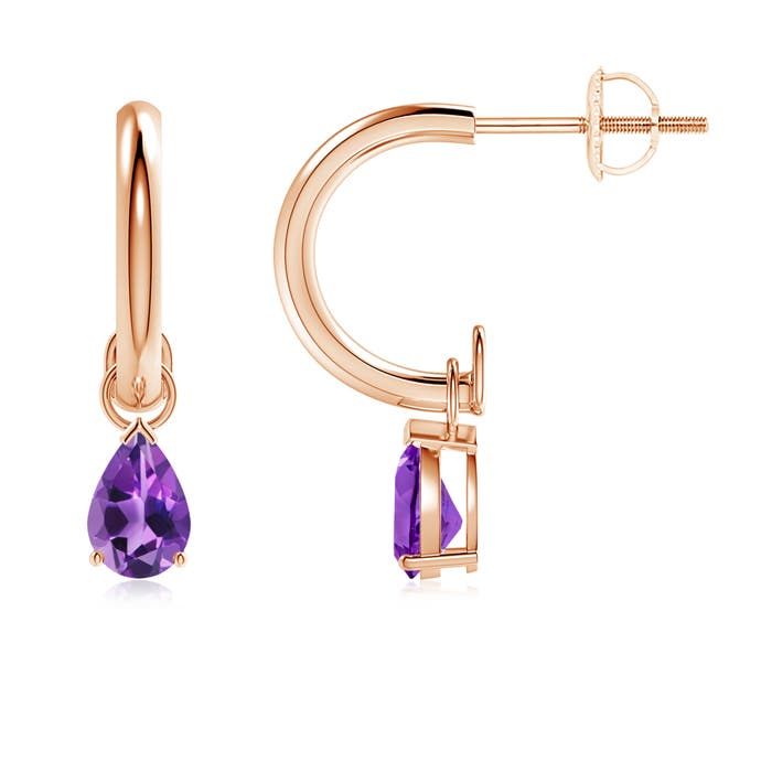 AAA - Amethyst / 0.66 CT / 14 KT Rose Gold