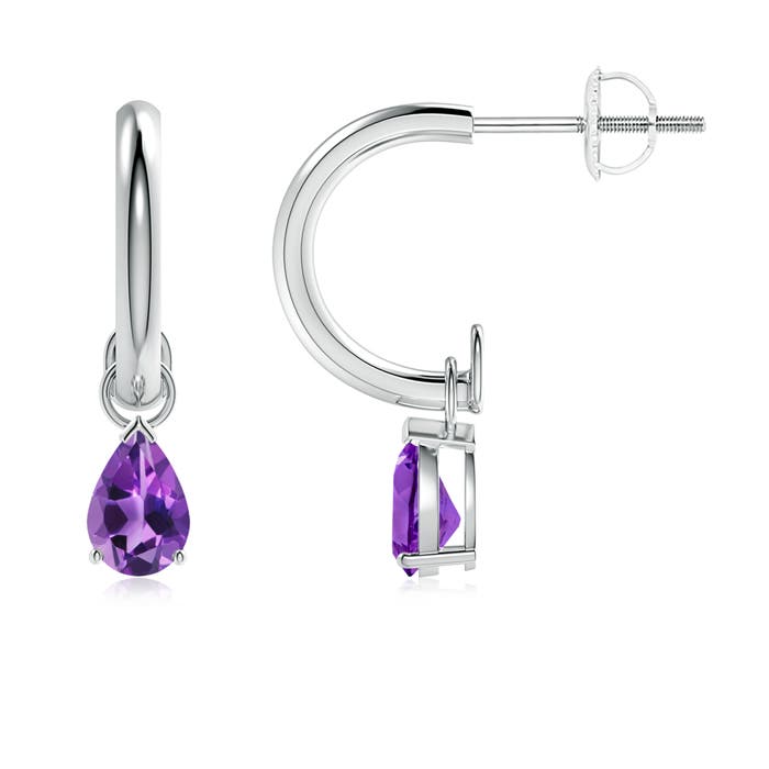 AAA - Amethyst / 0.66 CT / 14 KT White Gold