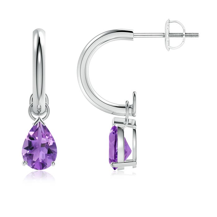 AA - Amethyst / 1.2 CT / 14 KT White Gold