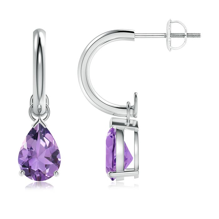 A - Amethyst / 2 CT / 14 KT White Gold