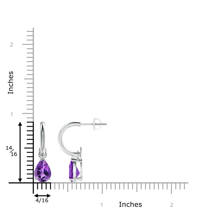 AAA - Amethyst / 2 CT / 14 KT White Gold