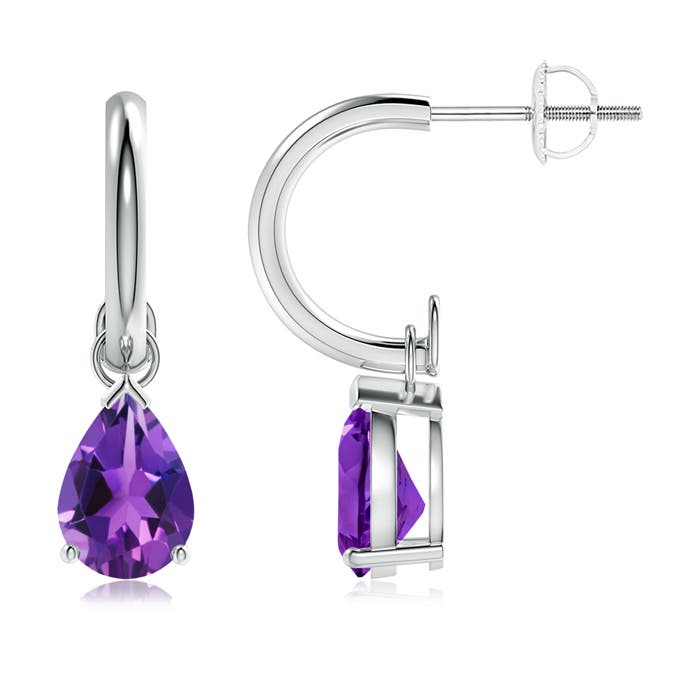 AAAA - Amethyst / 2 CT / 14 KT White Gold