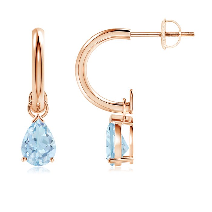 AA - Aquamarine / 1.1 CT / 14 KT Rose Gold