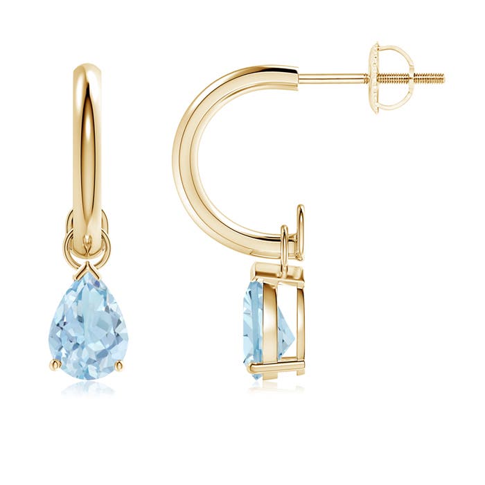 AA - Aquamarine / 1.1 CT / 14 KT Yellow Gold